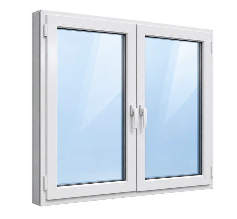 Finestra 3D in PVC bianco